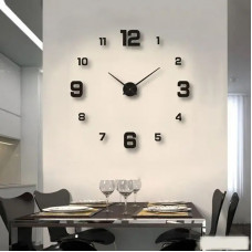 Creative Frameless DIY Wall Clock Wall Decal Home Silent Clock Living Room Office Wall Decoration
