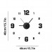 Creative Frameless DIY Wall Clock Wall Decal Home Silent Clock Living Room Office Wall Decoration